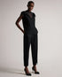 KAELLY-Tops-Pleated Mesh Top With Frill- Ted Baker Romania